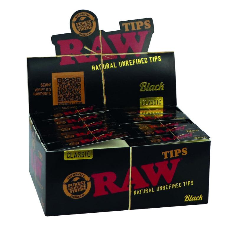 RAW - CLASSIC BLACK TIPS 50CT BOX