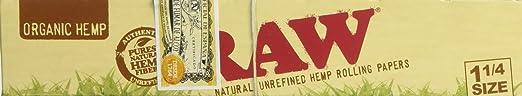 RAW ORGANIC HEMP PAPERS 24CT 1-1/4