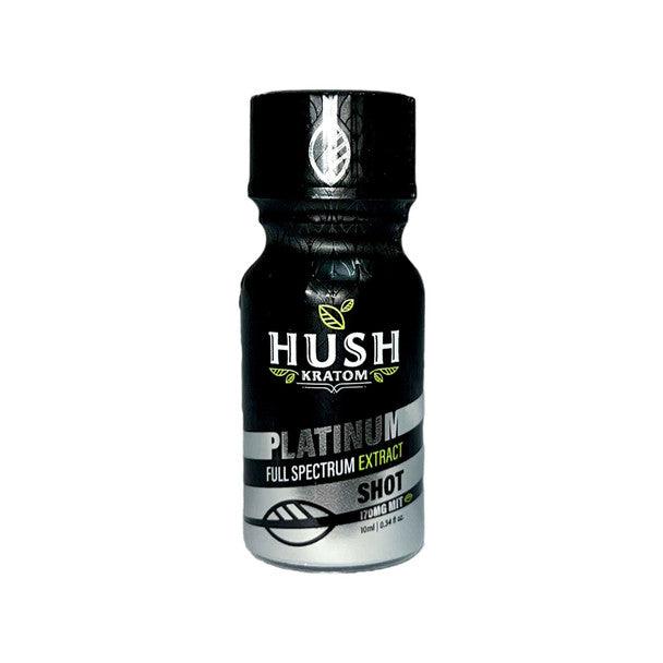 Hush Kratom 10 ml Platinum Full Spectrum Extract Full Box (12ct)