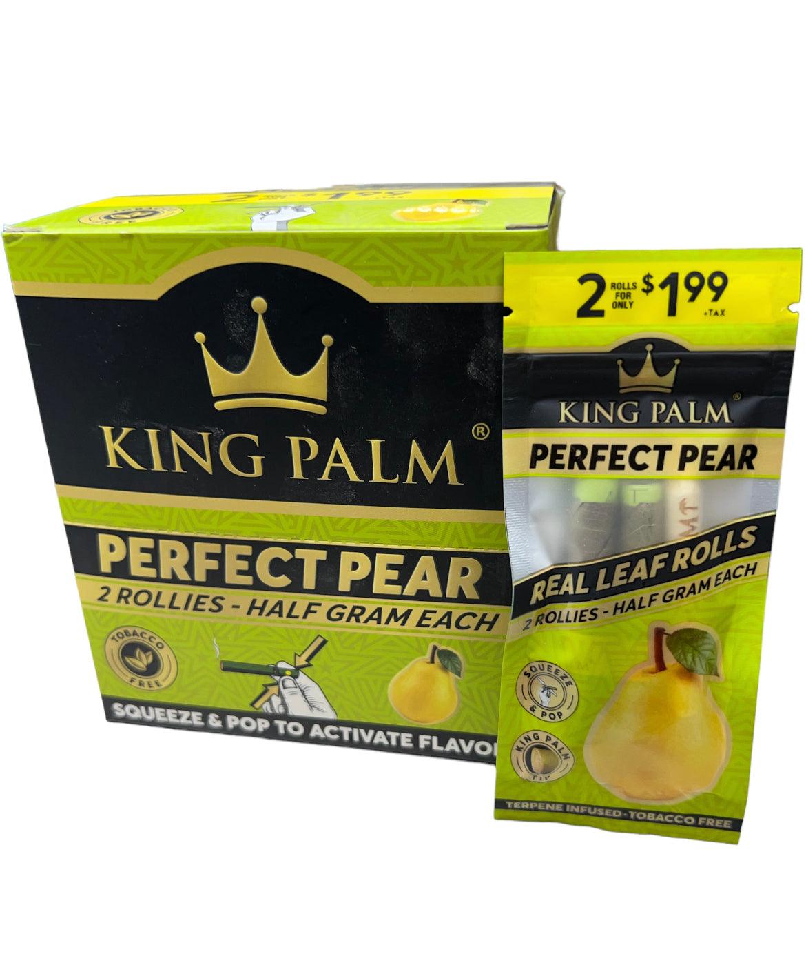 King Palm 2 Rollies - Half Gram (Full Box) Squeeze & Pop -Tobacco Free-(20ct)