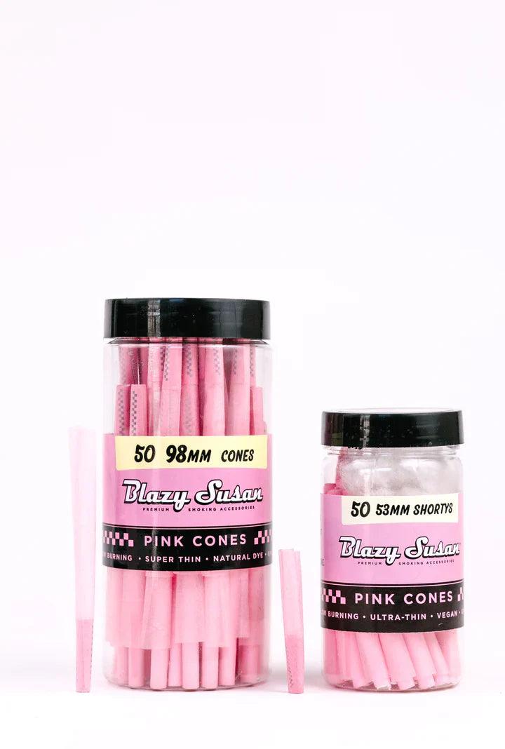 BLAZY SUSAN PINK CONES 98mm 50CT