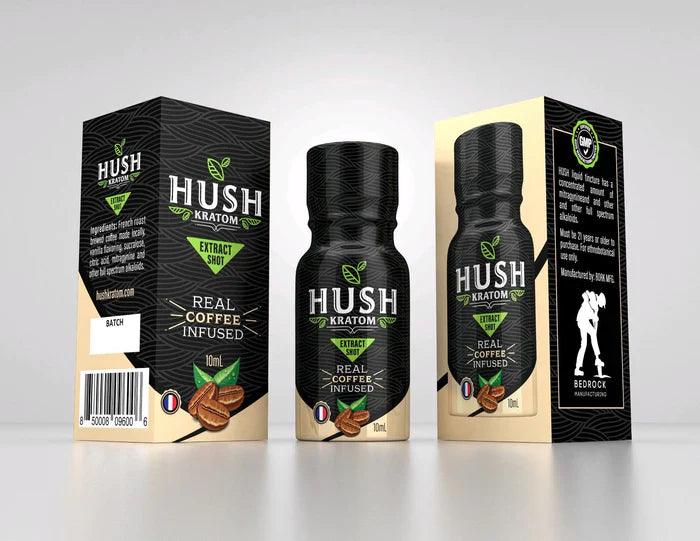 Hush Kratom 10 ml Real Coffee Infused Full Box (12ct)