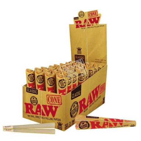 RAW Classic Cones (3 Count) 32 Packs King Size