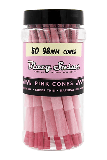 BLAZY SUSAN PINK CONES 98mm 50CT