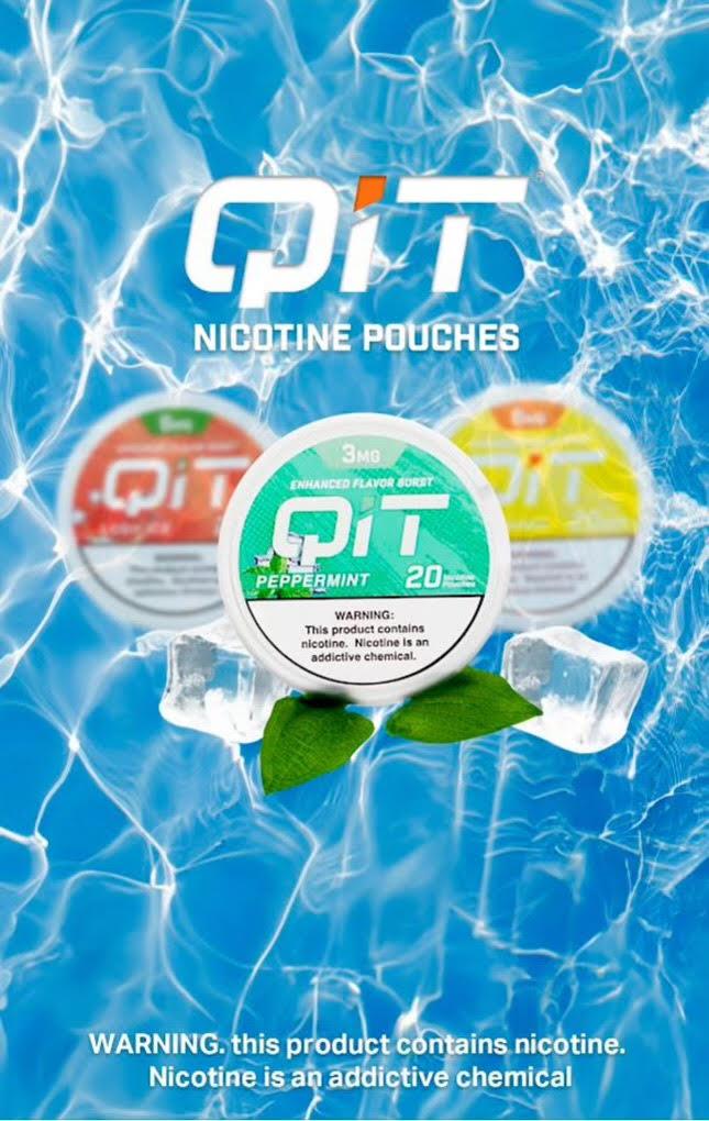 QIT NICOTINE POUCHES, TOBACCO FREE 1 CAN